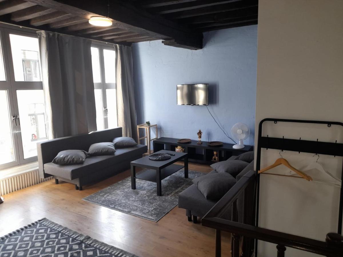 Blue Apartment In The Old Town Antwerpen Exteriör bild
